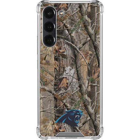 NFL Carolina Panthers Realtree AP Camo Galaxy S24 FE Clear Case